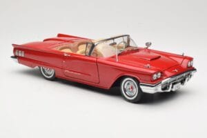 Ford Thunderbird Cabriolet Roșu Sun Star 1:18 4311 Metal - imaginea 6 din 8