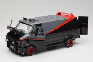 GMC Vandura A-Team Van Hot Wheels 1:18 V7439 Metal - imaginea 2 din 8