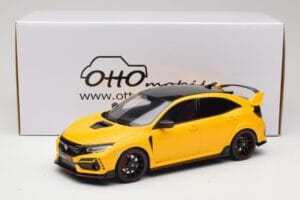Honda Civic Type R FK8 Euro Spec Galben Otto 1:18 OT1111 Rășină - imaginea 6 din 6