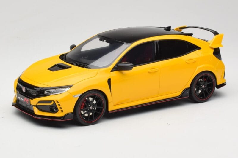 Honda Civic Type R FK8 Euro Spec Galben Otto 1:18 OT1111 Rășină