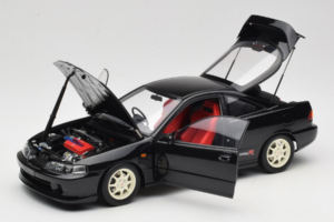 Honda Integra Type R DC2 Pre-Facelift Flamenco Black Pearl MotorHelix 1:18 M85203 Metal - imaginea 2 din 8
