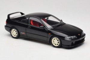 Honda Integra Type R DC2 Pre-Facelift Flamenco Black Pearl MotorHelix 1:18 M85203 Metal - imaginea 6 din 8