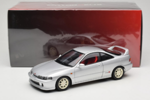 Honda Integra Type R DC2 Pre-Facelift Vogue Silver Metallic MotorHelix 1:18 M85202 Metal - imaginea 8 din 8