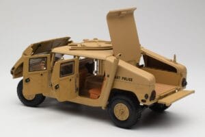 Hummer H1 AM General Military Police Exoto 1:18 01801 Metal - imaginea 5 din 8