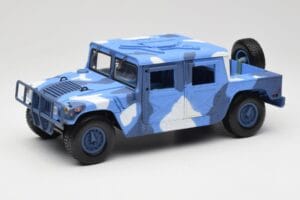 Hummer H1 Humvee Albastru & Alb Motormax 1:18 73157 Metal