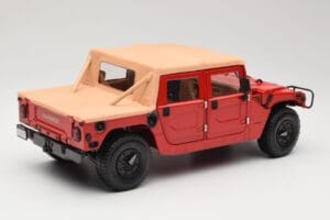 Hummer H1 Soft Top Roșu Exoto 1:18 01805 Metal - imaginea 3 din 8