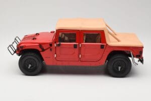 Hummer H1 Soft Top Roșu Exoto 1:18 01805 Metal - imaginea 4 din 8