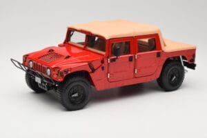 Hummer H1 Soft Top Roșu Exoto 1:18 01805 Metal