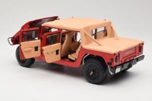 Hummer H1 Soft Top Roșu Exoto 1:18 01805 Metal - imaginea 5 din 8