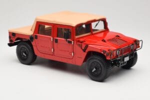 Hummer H1 Soft Top Roșu Exoto 1:18 01805 Metal - imaginea 6 din 8