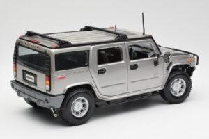 Hummer H2 Argintiu Maisto 1:18 7449569 Metal - imaginea 3 din 8