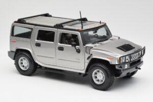 Hummer H2 Argintiu Maisto 1:18 7449569 Metal - imaginea 6 din 8