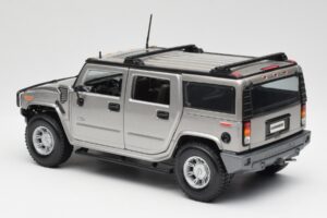 Hummer H2 Argintiu Maisto 1:18 7449569 Metal - imaginea 7 din 8