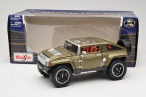 Hummer HX Concept Verde Maisto 1:18 36171 Metal - imaginea 8 din 8