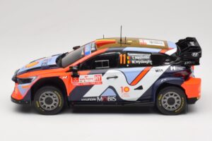 Hyundai i20 N Rally1 #11 Hyundai Shell Mobis WRT T. Neuville / M. Wydaeghe Rally Poland 2024 IXO 1:18 18RMC214 Metal - imaginea 5 din 6