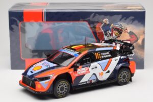 Hyundai i20 N Rally1 #11 Hyundai Shell Mobis WRT T. Neuville / M. Wydaeghe Rally Poland 2024 IXO 1:18 18RMC214 Metal - imaginea 6 din 6