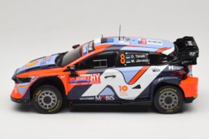 Hyundai i20 N Rally1 #8 Hyundai Shell Mobis WRT O. Tanak / M. Jarveoja Rally Chile 2024 IXO 1:18 18RMC223 Metal - imaginea 3 din 6