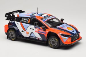 Hyundai i20 N Rally1 #8 Hyundai Shell Mobis WRT O. Tanak / M. Jarveoja Rally Chile 2024 IXO 1:18 18RMC223 Metal - imaginea 4 din 6
