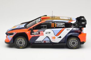 Hyundai i20 N Rally1 WRC Hybrid #11 T. Neuville / M. Wydaeghe Safari Rally Kenya 2024 IXO 1:18 18RMC208 Metal - imaginea 3 din 6