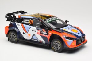 Hyundai i20 N Rally1 WRC Hybrid #11 T. Neuville / M. Wydaeghe Safari Rally Kenya 2024 IXO 1:18 18RMC208 Metal - imaginea 4 din 6