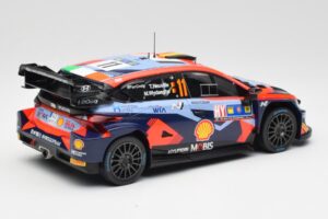 Hyundai i20 N Rally1 WRC #11 T. Neuville / M. Wydaeghe Central European Rally Winner 2023 IXO 1:18 18RMC193 Metal - imaginea 2 din 6