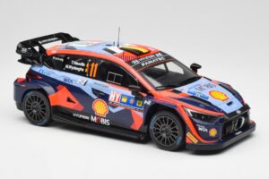 Hyundai i20 N Rally1 WRC #11 T. Neuville / M. Wydaeghe Central European Rally Winner 2023 IXO 1:18 18RMC193 Metal - imaginea 4 din 6