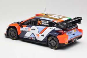 Hyundai i20 N Rally1 #11 T. Neuville / M. Wydaeghe Rally Croatia 2024 IXO 1:18 18RMC203 Metal - imaginea 5 din 6