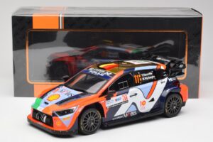 Hyundai i20 N Rally1 #11 T. Neuville / M. Wydaeghe Rally Croatia 2024 IXO 1:18 18RMC203 Metal - imaginea 6 din 6