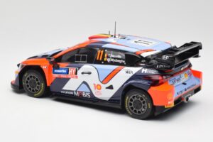 Hyundai i20 N Rally1 #11 T. Neuville / M. Wydaeghe Rally Sweden 2024 IXO 1:18 18RMC201 Metal - imaginea 5 din 6