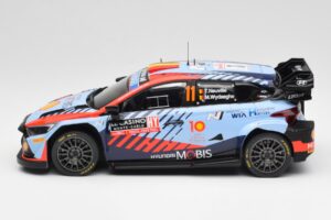 Hyundai i20 N Rally1 WRC #11 T. Neuville / M. Wydaeghe Rally Monte Carlo Winner 2024 IXO 1:18 18RMC194 Metal - imaginea 3 din 6