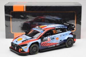 Hyundai i20 N Rally1 WRC #11 T. Neuville / M. Wydaeghe Rally Monte Carlo Winner 2024 IXO 1:18 18RMC194 Metal - imaginea 6 din 6