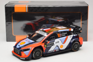 Hyundai i20 N WRC #16 A. Fourmaux / A. Coria Rally Monte Carlo 2025 IXO 1:18 18RMC230A Metal - imaginea 6 din 6
