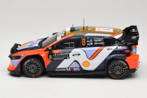 Hyundai i20 N WRC #16 A. Fourmaux / A. Coria Rally Monte Carlo Night Version 2025 IXO 1:18 18RMC230B Metal - imaginea 3 din 6