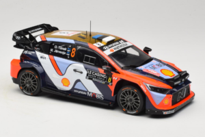 Hyundai i20 N WRC #16 A. Fourmaux / A. Coria Rally Monte Carlo Night Version 2025 IXO 1:18 18RMC230B Metal - imaginea 4 din 6