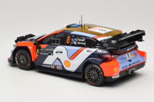 Hyundai i20 N WRC #16 A. Fourmaux / A. Coria Rally Monte Carlo Night Version 2025 IXO 1:18 18RMC230B Metal - imaginea 5 din 6