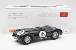 Jaguar C-Type #18 T. Rolt / D. Hamilton 24 Hours of Le Mans Winner 1953 CMC 1:18 M-195 Metal - imaginea 6 din 6