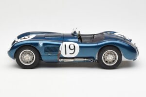 Jaguar C-Type #19 J. Stewart Ecurie Ecosse Goodwood Members Meeting 1954 CMC 1:18 M-192 Metal - imaginea 3 din 6