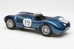 Jaguar C-Type #19 J. Stewart Ecurie Ecosse Goodwood Members Meeting 1954 CMC 1:18 M-192 Metal - imaginea 5 din 6