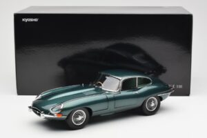 Jaguar E-Type 3.8 Series 1 Verde Închis Kyosho 1:18 08954DG Metal - imaginea 8 din 8