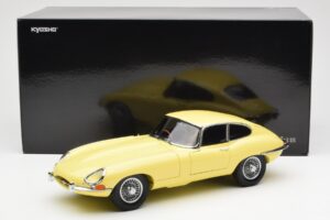 Jaguar E-Type 3.8 Series 1 Galben Deschis Kyosho 1:18 08954LY Metal - imaginea 8 din 8