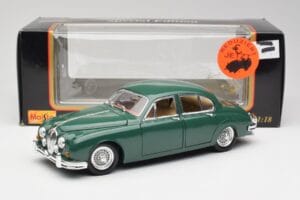Jaguar Mk II British Racing Verde Maisto 1:18 50287 Metal - imaginea 8 din 8