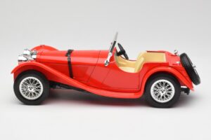 Jaguar SS 100 Roșu Bburago 1:18 3006-M1 Metal - imaginea 4 din 8