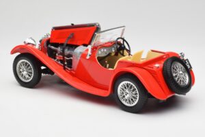 Jaguar SS 100 Roșu Bburago 1:18 3006-M1 Metal - imaginea 5 din 8