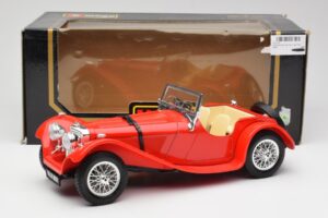 Jaguar SS 100 Roșu Bburago 1:18 3006-M1 Metal - imaginea 8 din 8
