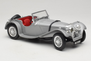 Jaguar SS100 Argintiu Bburago 1:18 3006-M2 Metal - imaginea 4 din 6