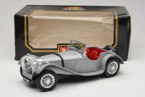 Jaguar SS100 Argintiu Bburago 1:18 3006-M2 Metal - imaginea 6 din 6