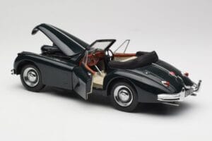 Jaguar XK140 Drophead Coupe Negru Sun Star 1:18 2802 Metal - imaginea 5 din 8