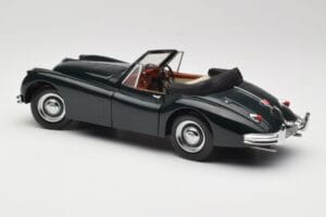 Jaguar XK140 Drophead Coupe Negru Sun Star 1:18 2802 Metal - imaginea 7 din 8