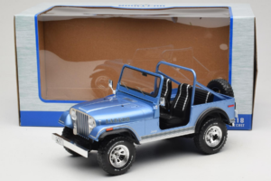 Jeep CJ-7 Laredo Albastru MCG 1:18 MCG18553 Metal - imaginea 6 din 6
