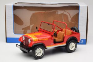 Jeep CJ-7 Renegade Roșu MCG 1:18 MCG18110 Metal - imaginea 6 din 6